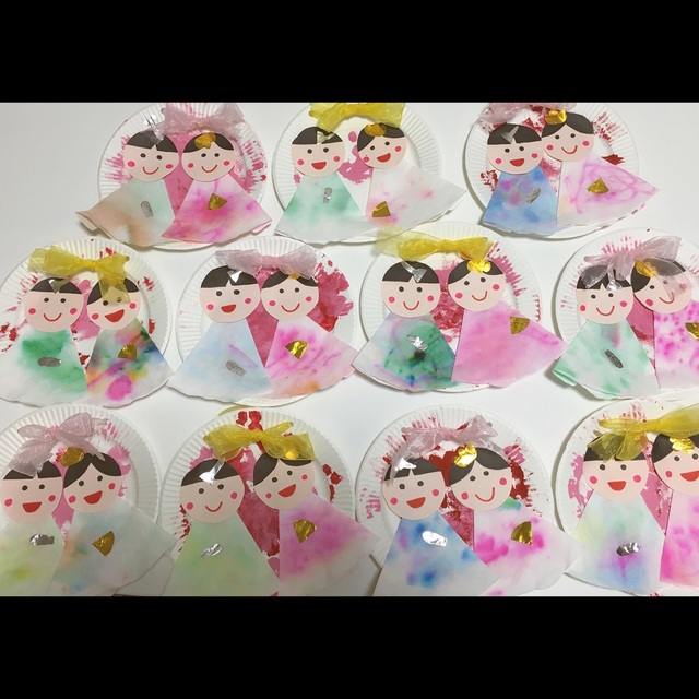 保育園 3月製作「おひなさま」アイデア3種！スタンプ・紙皿・簡単折り紙でかわいいおひなさまを作ろう保育士のお仕事静岡
