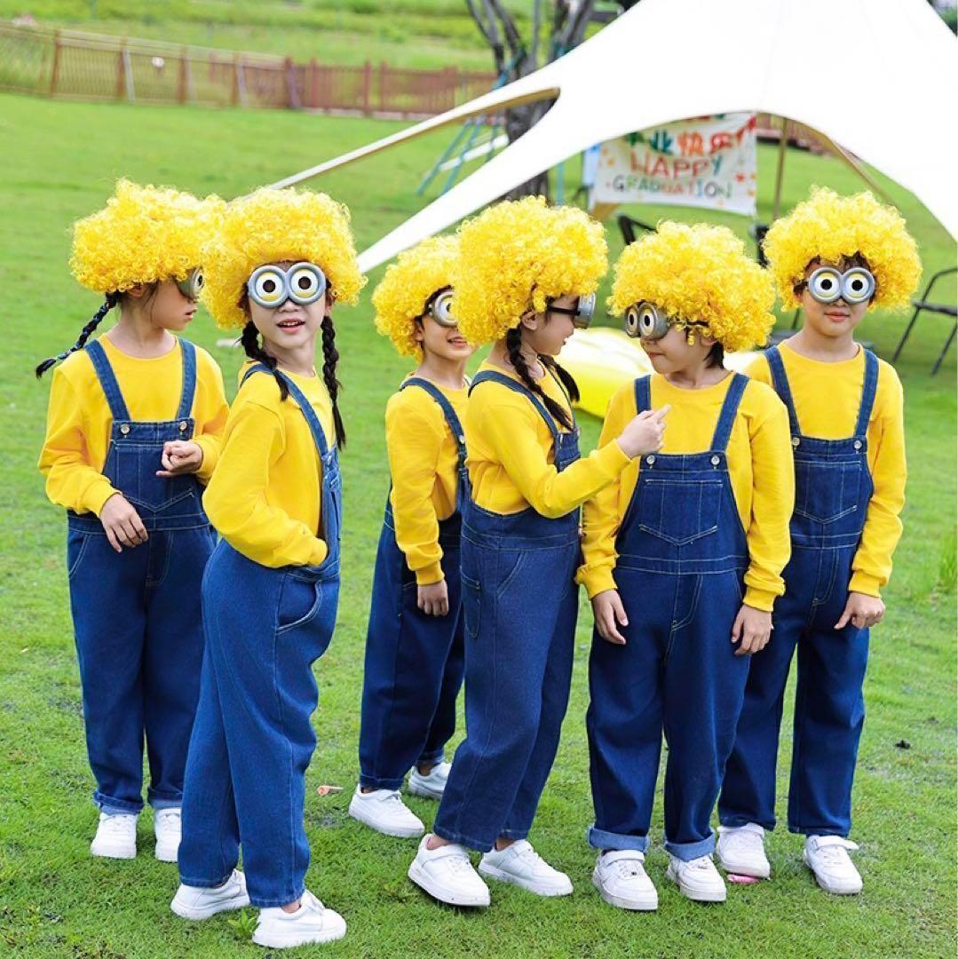 ハロウィン ミニオンズ コスプレ USJ ミニオン オーバーオール ミニオンズ コスプレ 仮装 子供 ハロウィン Tシャツ セットアップオーバーオール ミニオン