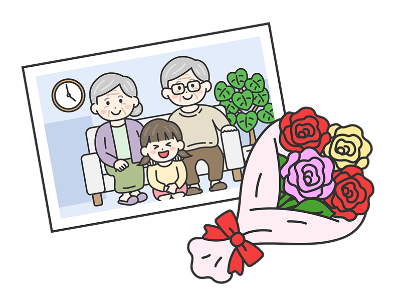 家族 父、母、姉、弟、祖父母 のイラスト素材FYI01655297ストックフォトの Qlean Market キュリンマーケット