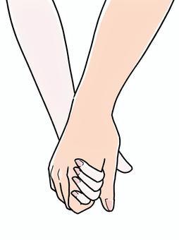 Hani:後ろから手繋ぎ手書きブログ
