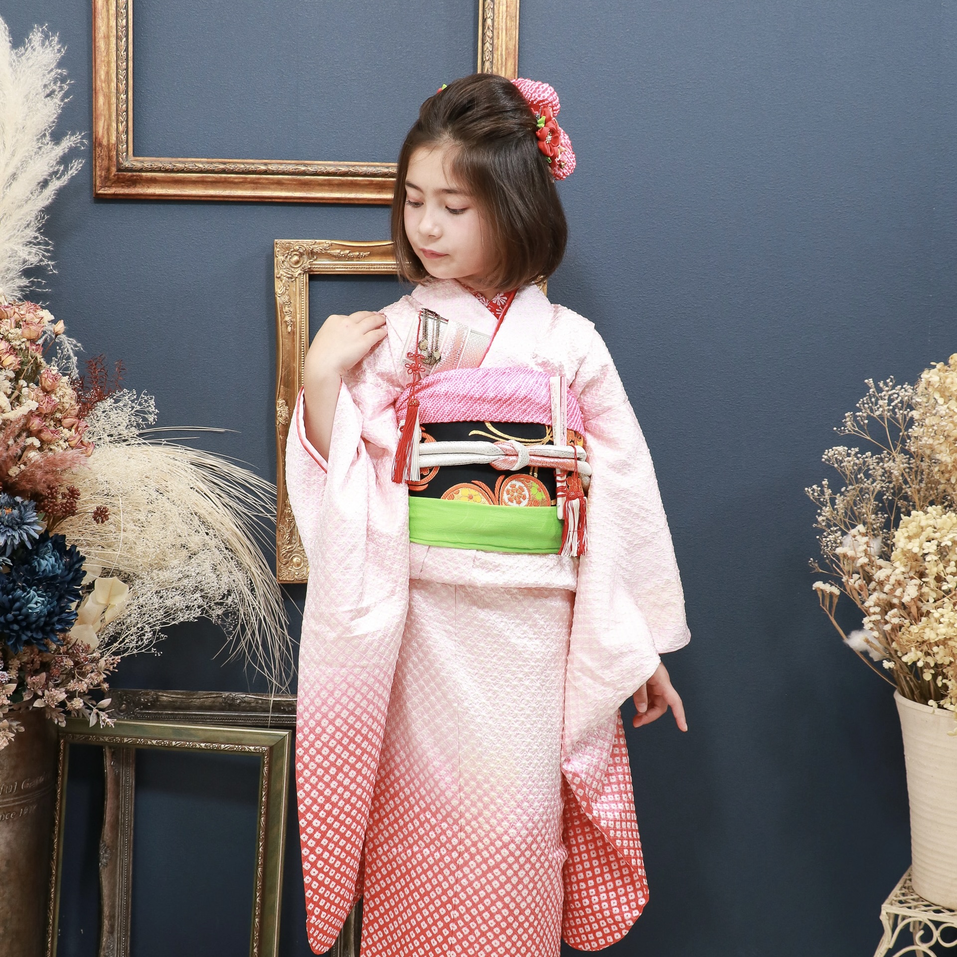 七五三パパ・ママ着物 フォトスタジオ・写真館はらかんスタジオ