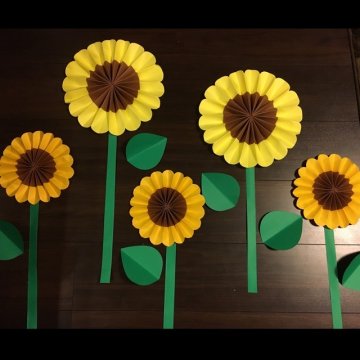 壁面飾り夏 『ひまわり畑を見に行こう♪』 幼稚園 保育園 施設 病院 掲示板