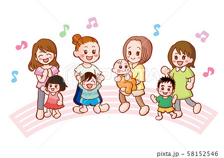 リトミックのイラスト・音楽・無料イラスト