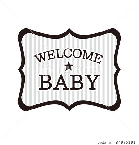 ベビーシャワーフレームカードとソックスウェルカムベビーレター手描きのスタイルベクターイラストデザイン」のベクター画像素材 ロイヤリティフリー1798123870Shutterstock