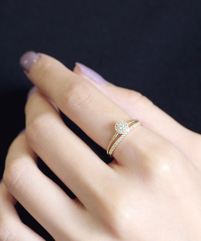 自分らしい重ね付けで印象的な指先に。ANEMONEのセットリング:並び順：価格 高い順アネモネ・シエナロゼ公式通販SANPOONLINE サンポーオンライン