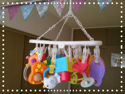 赤ちゃん❤手作りベッドメリー❤DIY