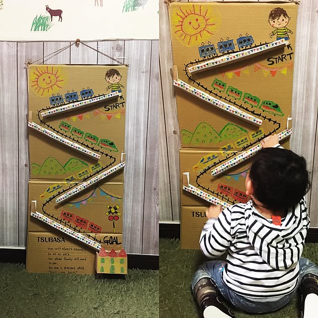 段ボールと新聞紙で手作りおもちゃ！体を使って遊べる遊具や子どもが喜ぶ遊び方アイデアも 0・1・2歳向けBaby-mo ベビモ