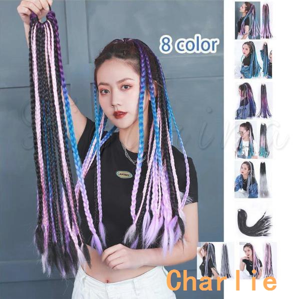 カラフル エクステンション キッズ ヘアスタイル エクステ 髪 エクステ ウィッグダンス衣装 キッズ子供 ジュニア 子供服