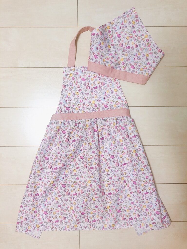 無料型紙あり エプロンの作り方ヘルカハンドメイド
