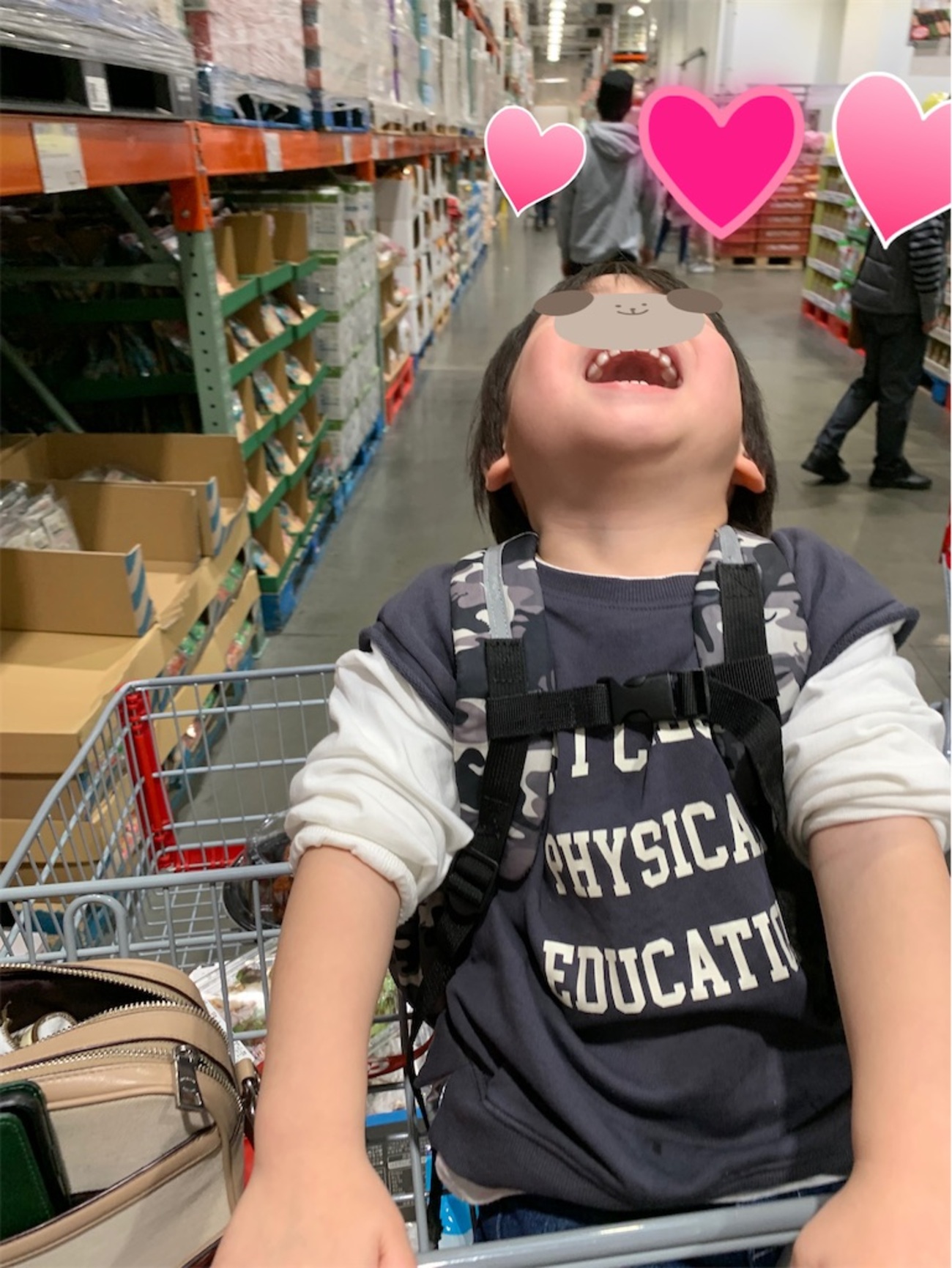 このカートって何歳まで乗れるんやろ🛒 小学生までかな〜って思ったら もう乗れない歳になって来てるの寂しいね ´・ω・｀コストコ コストコ購入品コストコ新商品costco