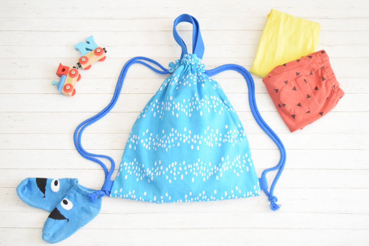 軽くて便利！習いごとや体操着入れにも。ナップサック 巾着リュック の作り方nunocoto fabric