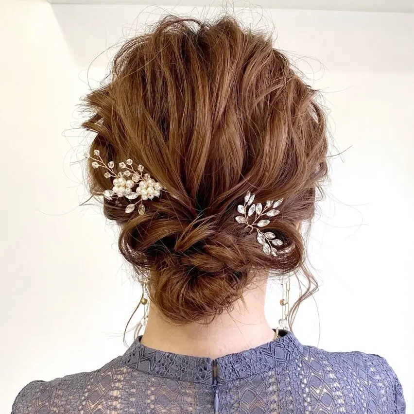 ロングドレスに似合うヘアスタイルって?新郎新婦の母親ドレス マザードレスレンタル