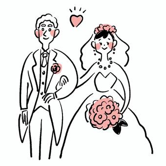 かわいいカップル猫イラストPremiumベクトル素材