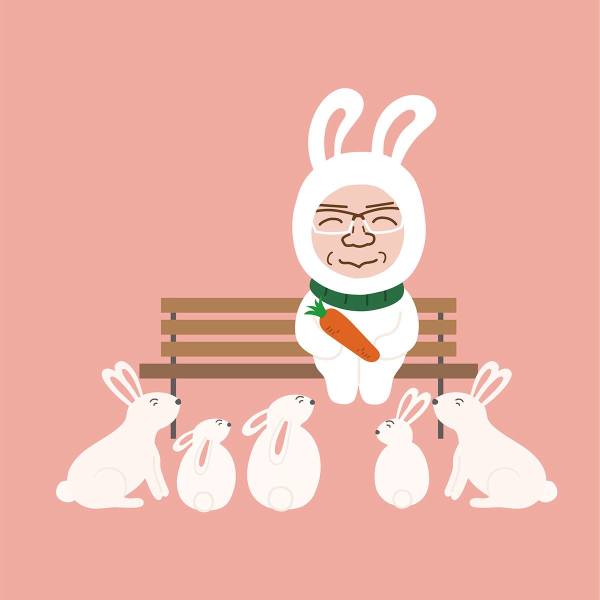 年賀状じまい お辞儀する蛇と年賀状キャラクター無料イラスト素材素材ラボ