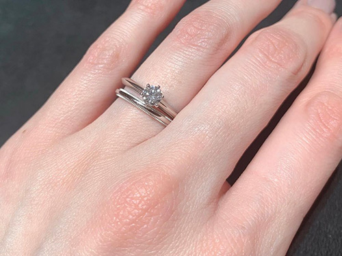 おすすめ重ね付けリング！神戸の結婚指輪・婚約指輪・プロポーズ