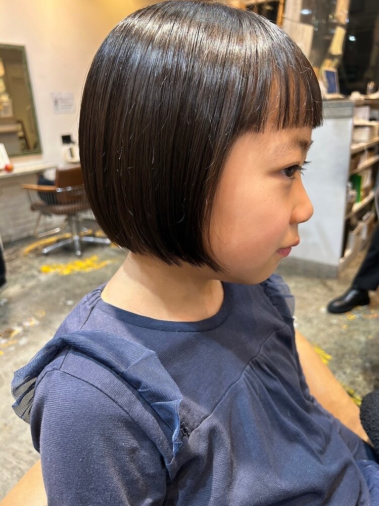 ぱっつん 卒園式 髪型 子供TikTok