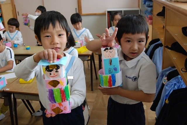おひなさま製作 年長組千住寿幼稚園のブログ
