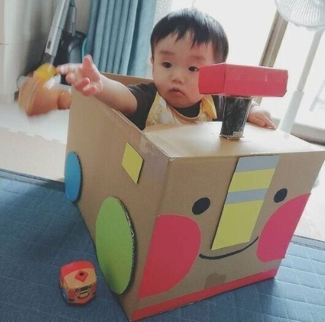 2020.06.23 段ボール電車🚃 日進 埼玉県の認可保育園と小規模保育園「うぐす保育園」