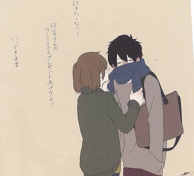 ラブラブカップルの愛らしい頬ずりイラスト・フリー素材なら「シンテリ」