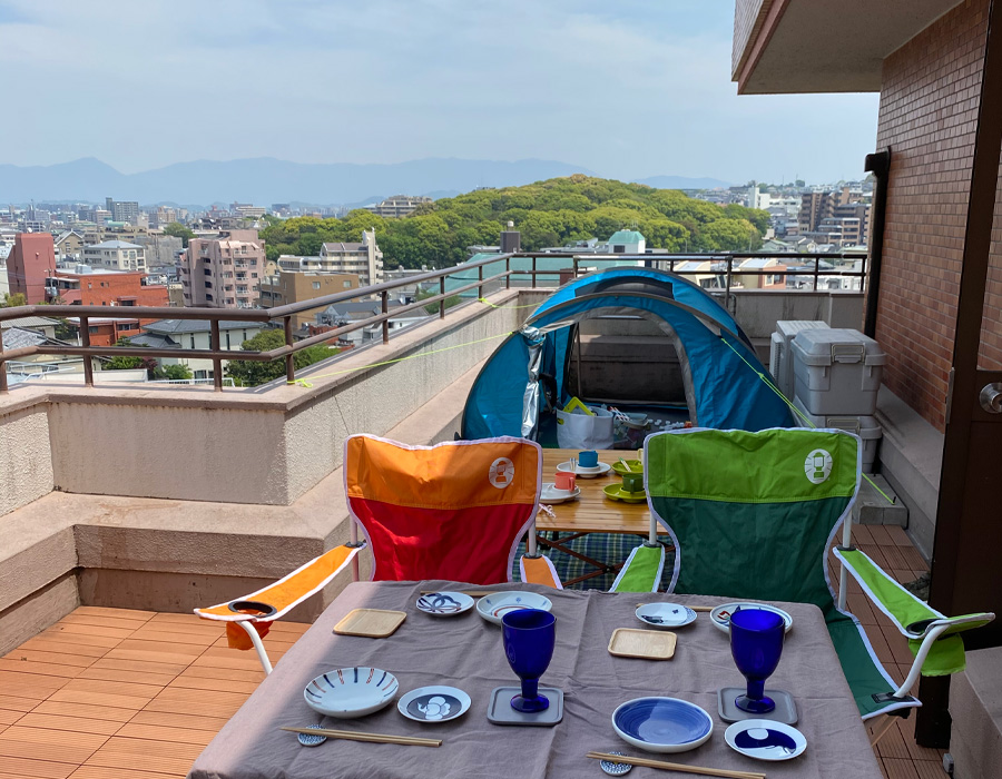 自宅屋上 ルーフバルコニー ルーフテラス で流れるプールはできるのか、送風機で試してみた。扇風機替わりにも◎Twins Hack ふたごハック