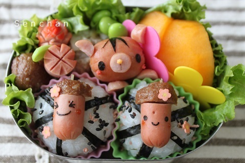 可愛いお弁当おかず🍱@yur_rii さんの投稿をお借りしました 2022.4.1 ４月になりました 入学の方、新入社員の方々おめでとうございます お弁当作りがいよいよ始まりますね🌸 参考になるか分かりませんが 比較的カンタンに作れる かわいいおかず５種類の作り方です