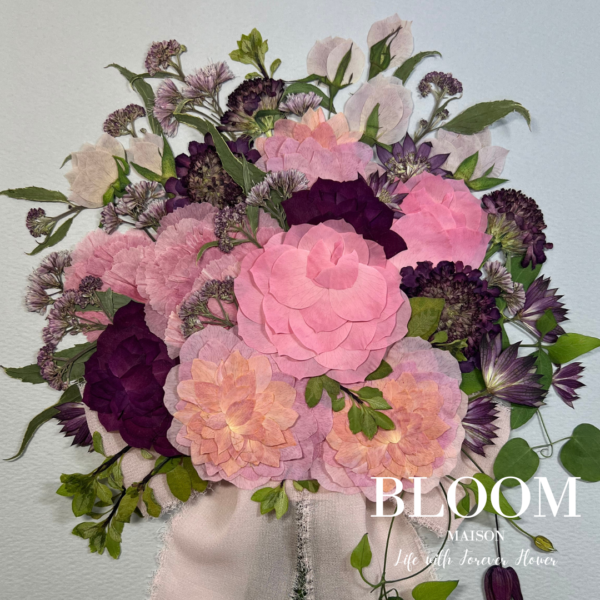 手作りウェディングアイテム・ブーケ作品と作り方