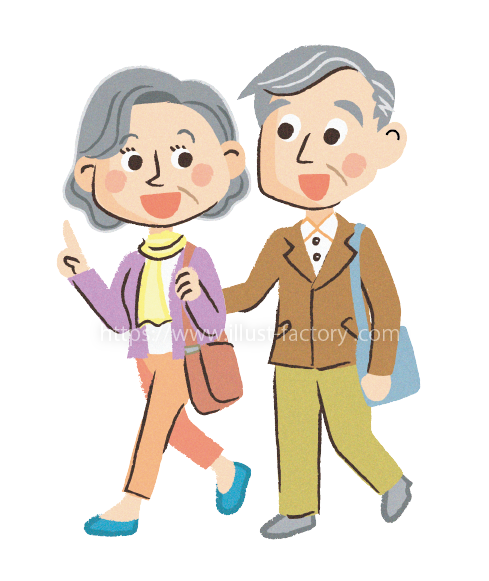 夏休み家族旅行のイラスト：イラスト無料