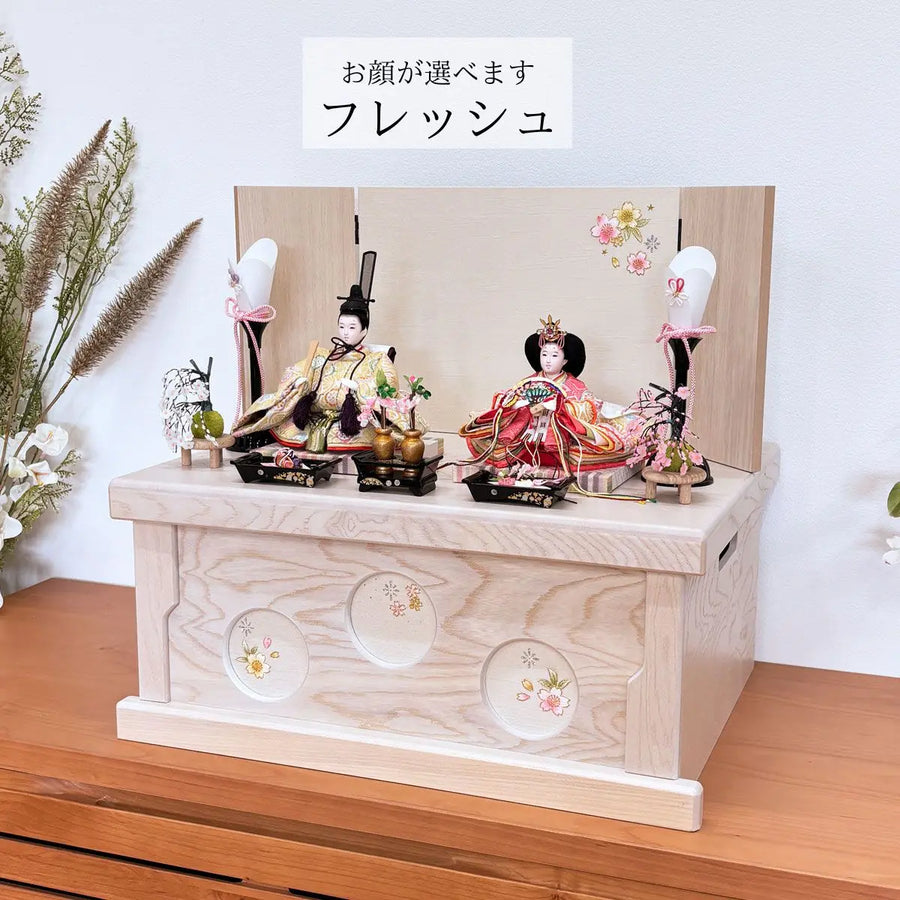 楽天市場 雛人形 コンパクト モダン ちりめん ケース 飾り おしゃれ インテリア 最新 今どき かわいい おひなさま ひな人形 リュウコドウ縮緬細工 さらびな 五人飾り : 節句＆ギフト専門店 ぷりふあ人形