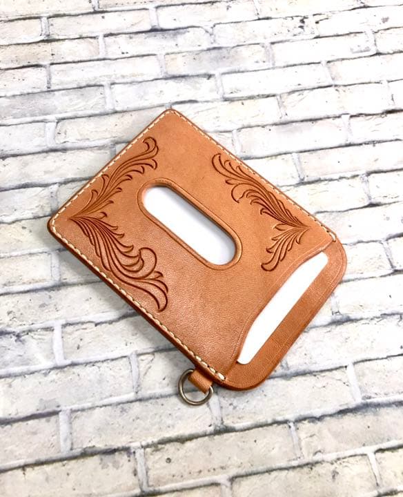 父の日 ギフト プレゼント パスケース メンズ スキミング防止 リール付き 定期入れ 二つ折り