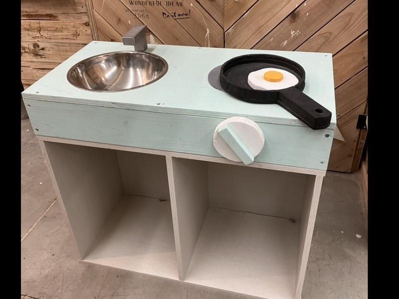 カラーＢＯＸでつくるミニままごとキッチン 1段カラーBOXの画像