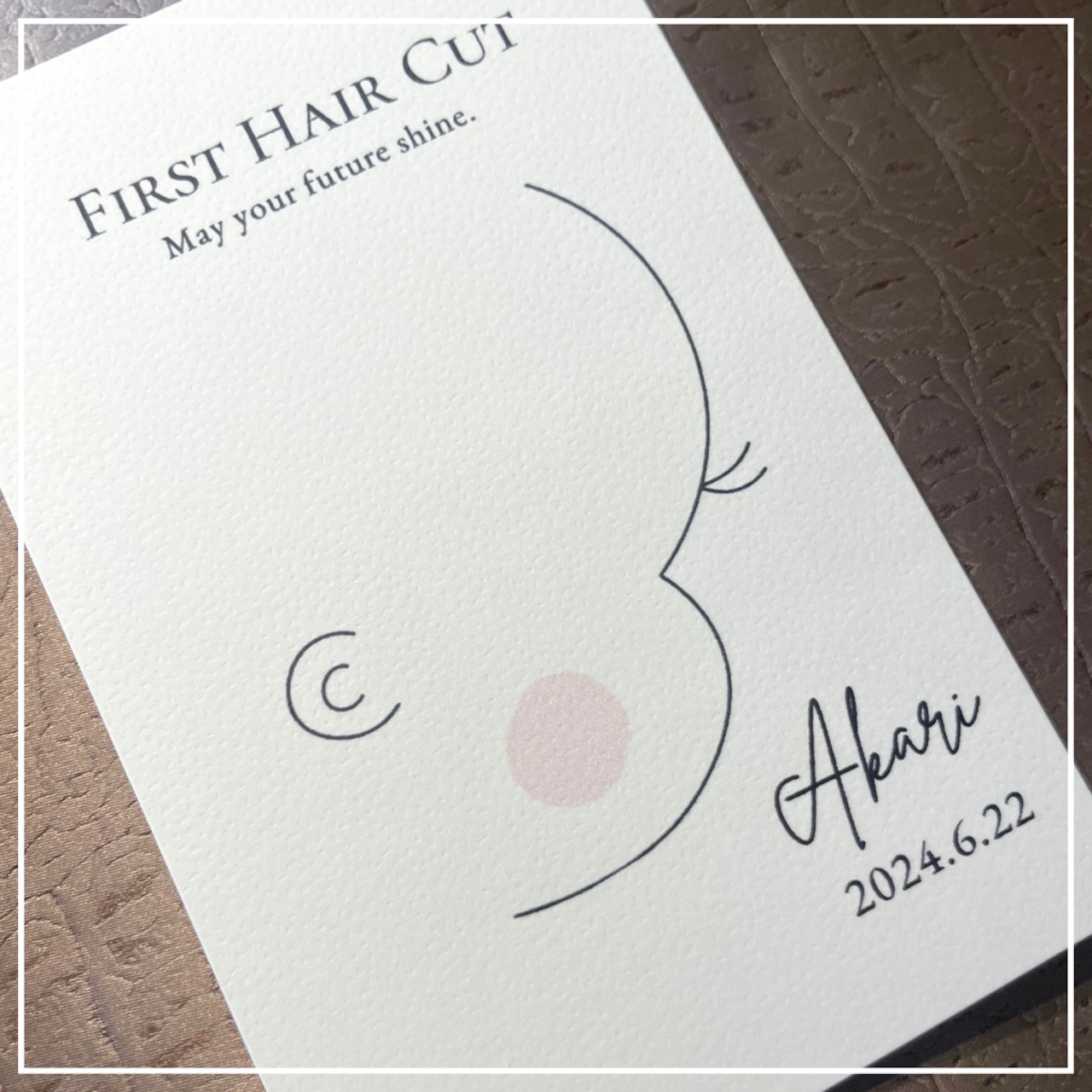 双子ちゃん ファーストカット☆初めてのヘアカット記念 台紙のみ雑貨・その他 かもめち 通販 15523122Creema クリーマ