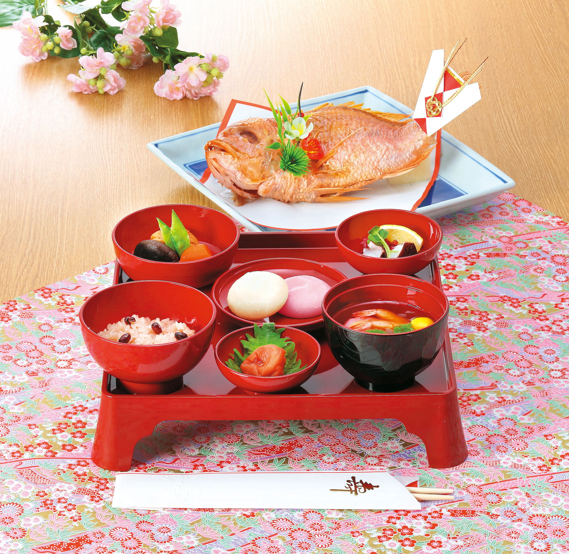お食い初め膳の順番・やり方 福岡・久留米、魚政で一生に一度の百日祝い、家族みんなで楽しい時間に福岡久留米うおまさ