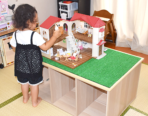 シルバニア 赤い屋根の大きなお家のおしゃれなアレンジ・飾り方のインテリア実例RoomClip ルームクリップ