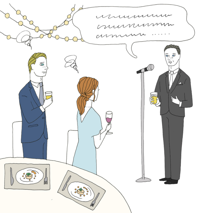 結婚式の乾杯挨拶をお願いされたら何をする？流れや贈る言葉は？ 文例付き omotte magazine fromANNIVERSAIRE記念日にまつわるマガジン