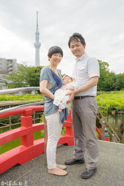 お宮参り＠亀戸天神 1m4dチビやせママ の２人育児ｉｎ葛飾