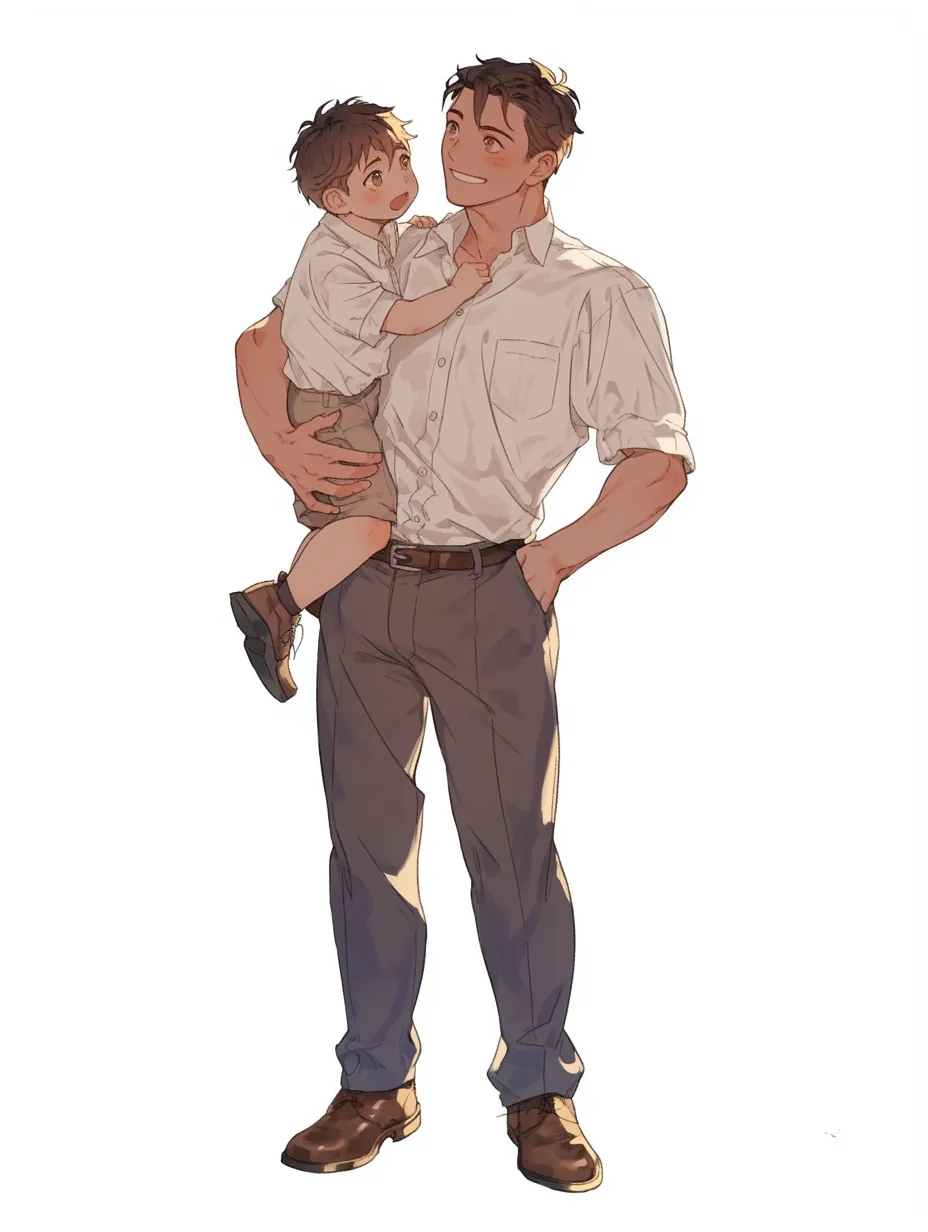 父の日 お父さんセットイラスト