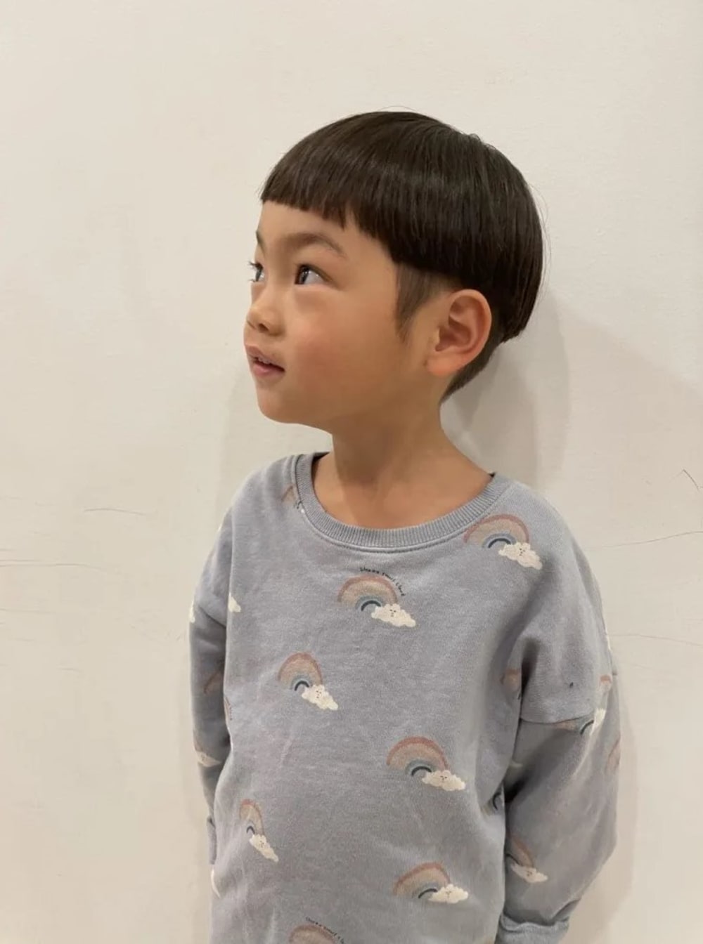 長めのツーブロックアシンメトリーキッズカット男子：L030854145アカラ ヘアアンドメイク 宇美 Akalahair&make のヘアスタイルホットペッパービューティ