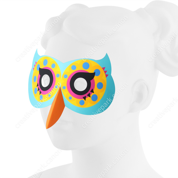 紙工作 「壁面飾り 幸せふくろう！」保育製作 介護レクリエーション 工作 製作遊び ペーパークラフト craft decoration EasyHappy owl