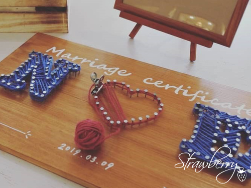 糸で結ばれる指輪~Red string of fate~ウェディング・前撮り~-２点ご注文の際、赤い糸でお繋ぎします- 指輪・リング Megumi通販 3741655Creema クリーマ