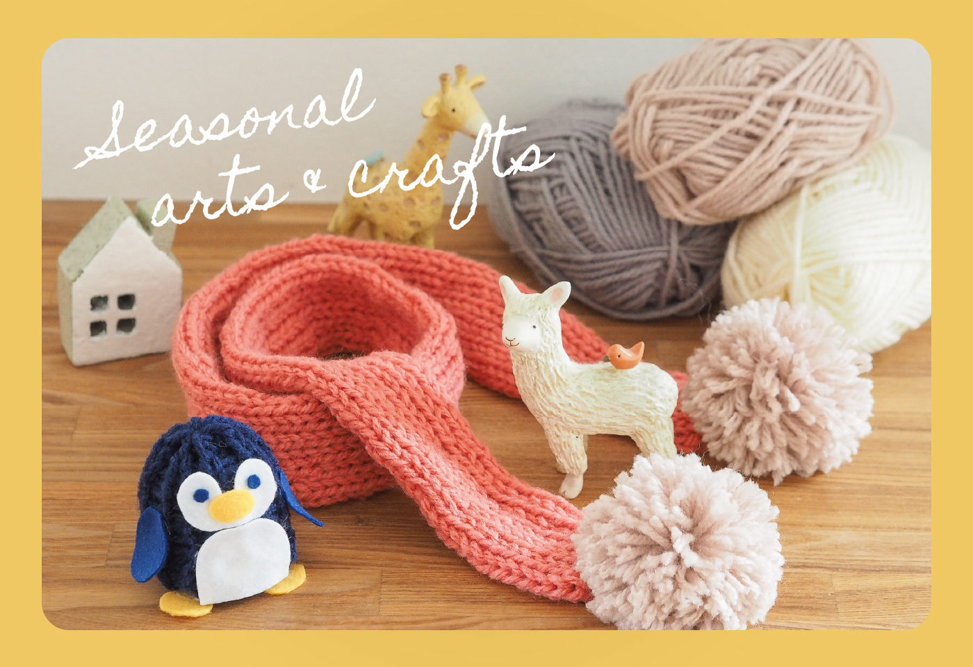 簡単マフラーの編み終わりの後始末 - がちゃこかあさん奮闘記