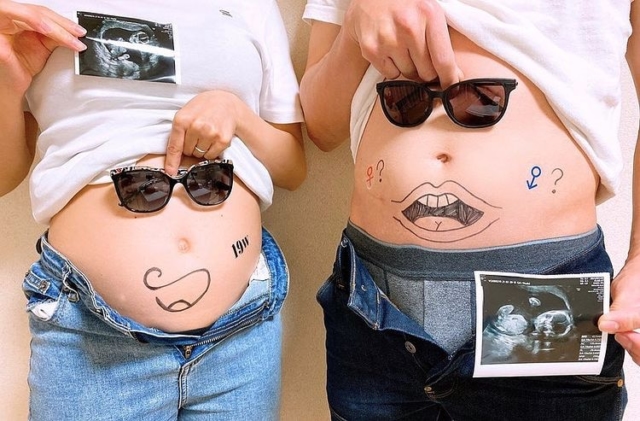 手作り小物いっぱい♡ マタニティフォト 神戸市より大阪・豊中千里中央でマタニティフォト写真館撮影スタジオなら ハニーアンドクランチ