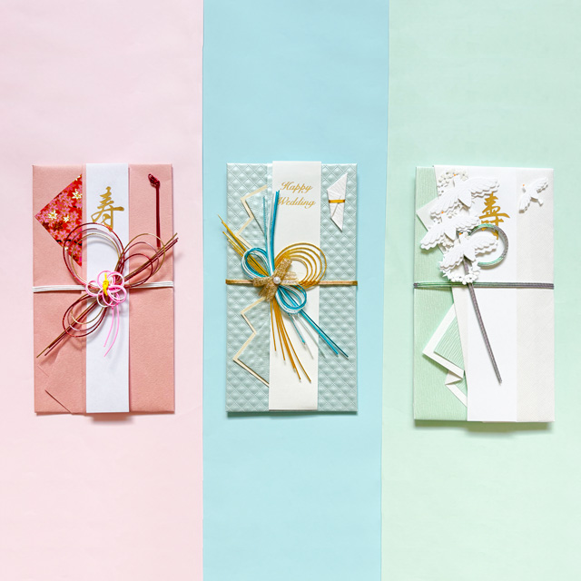 代筆・送料無料 ３または7営業日発送選択 ご祝儀袋 大 結婚御祝・結納用 豪華な松・梅飾り 祝金10万円から１００万円におすすめ ｖ02 :総合ブライダル館 - 通販 - Yahoo!ショッピング