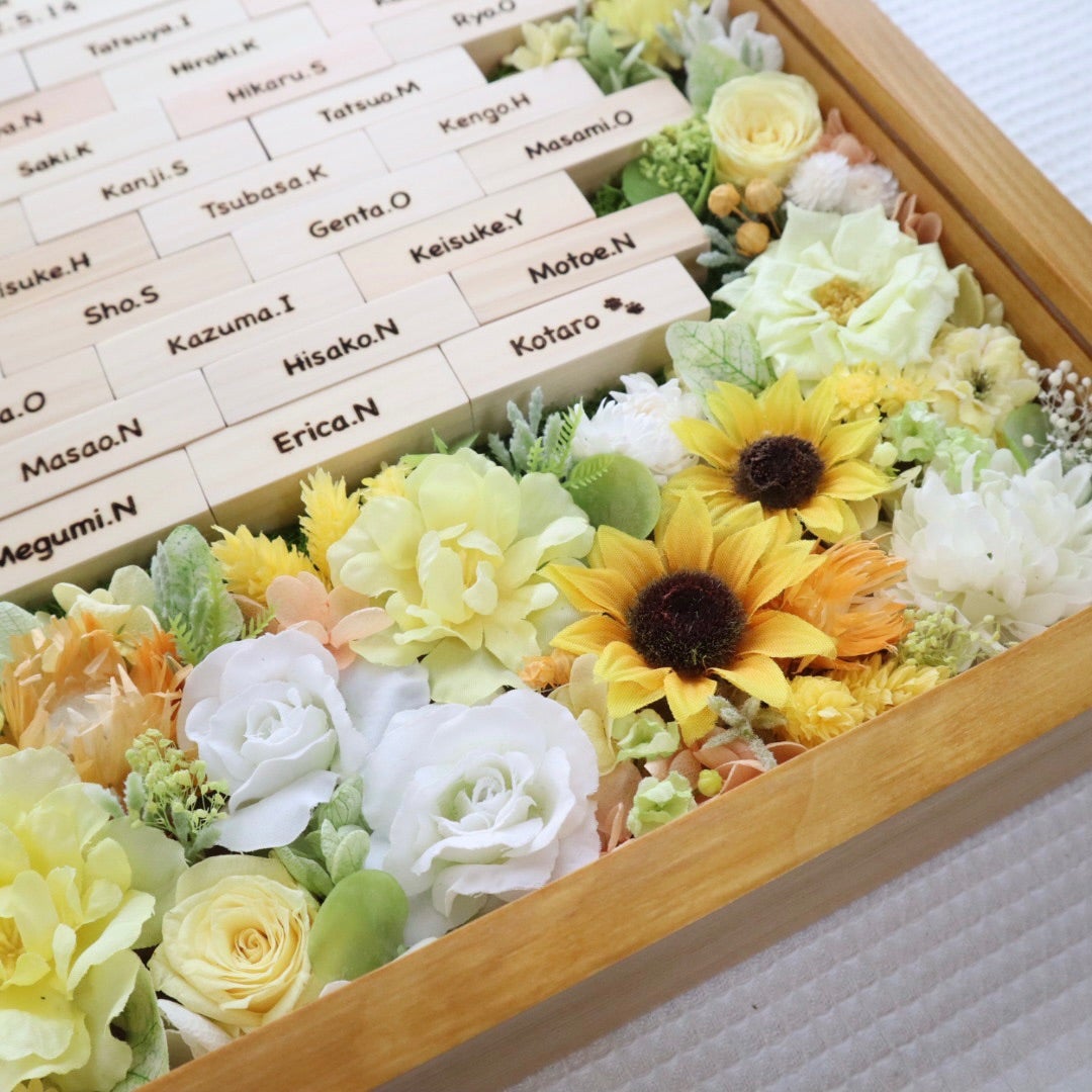 ゲストと一緒に作るお洒落な結婚証明書♡「ドライフラワーセレモニー」のやり方&デザインmarry マリー