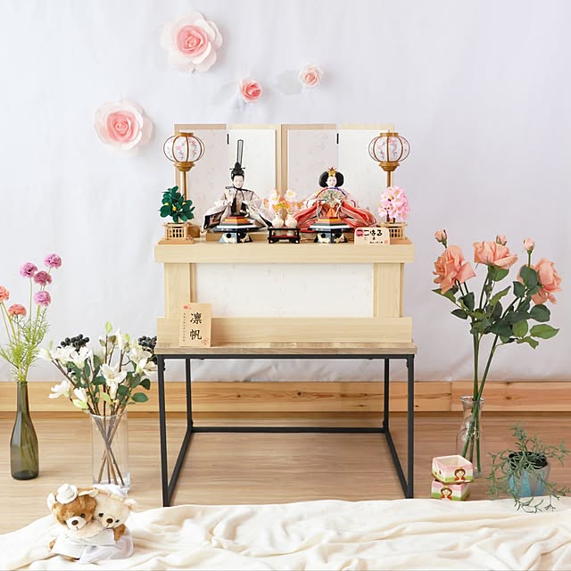 リビング 雛人形のおしゃれなアレンジ・飾り方のインテリア実例RoomClip ルームクリップ