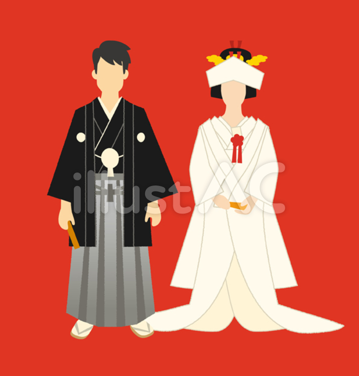 ウエディング 和装イラストイラスト