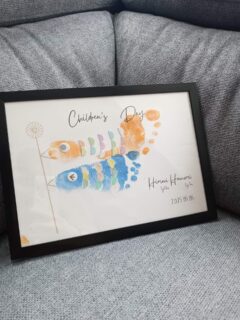 手形 足型 アート こいのぼり