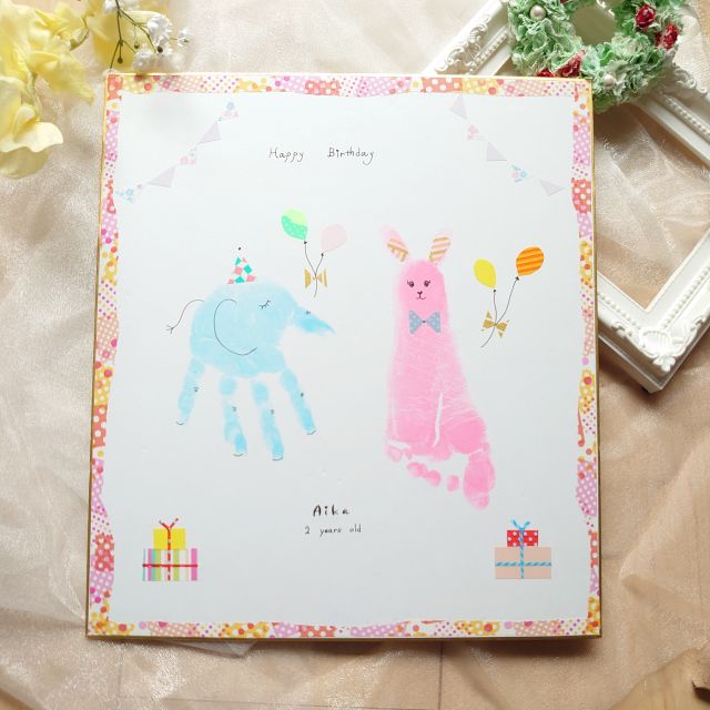 おじいちゃんおばあちゃんへのプレゼント🎁にいかが？「手形足形アート＆子供撮影会」開催フォトプラス アップテール