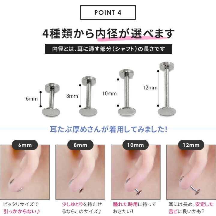 楽天市場】【全品送料無料】 ボディピアス 16G