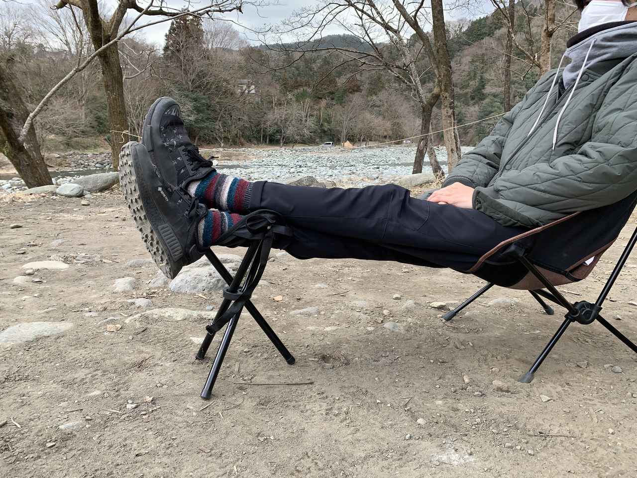 ☆未使用☆ ダイソーレジャーイスミニチェア椅子キャンプアウトドア 折りたたみ椅子