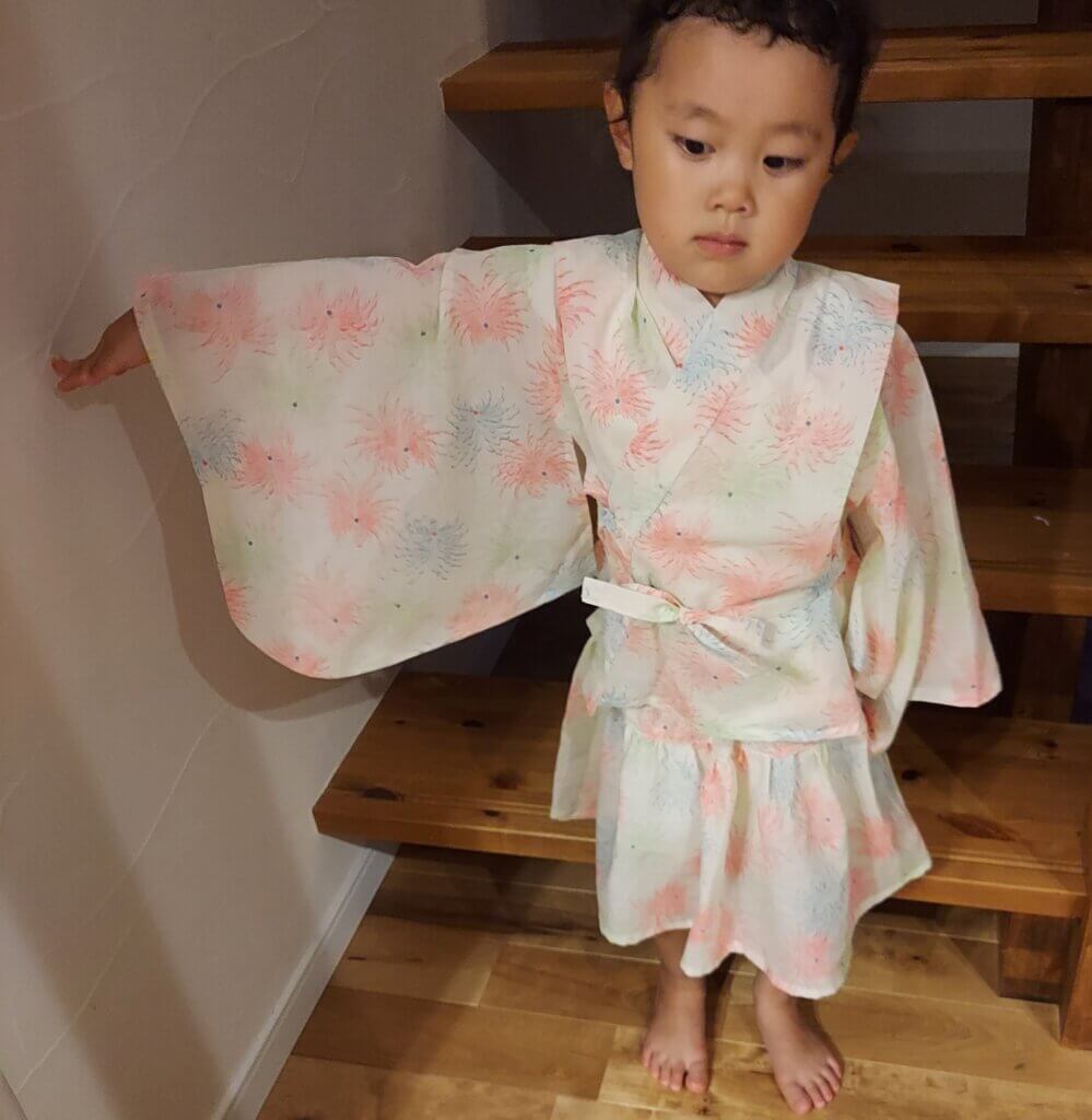 セパレート浴衣の作り方 100cm 110cm 120cm- 縫いナビ 生地のマルイシ